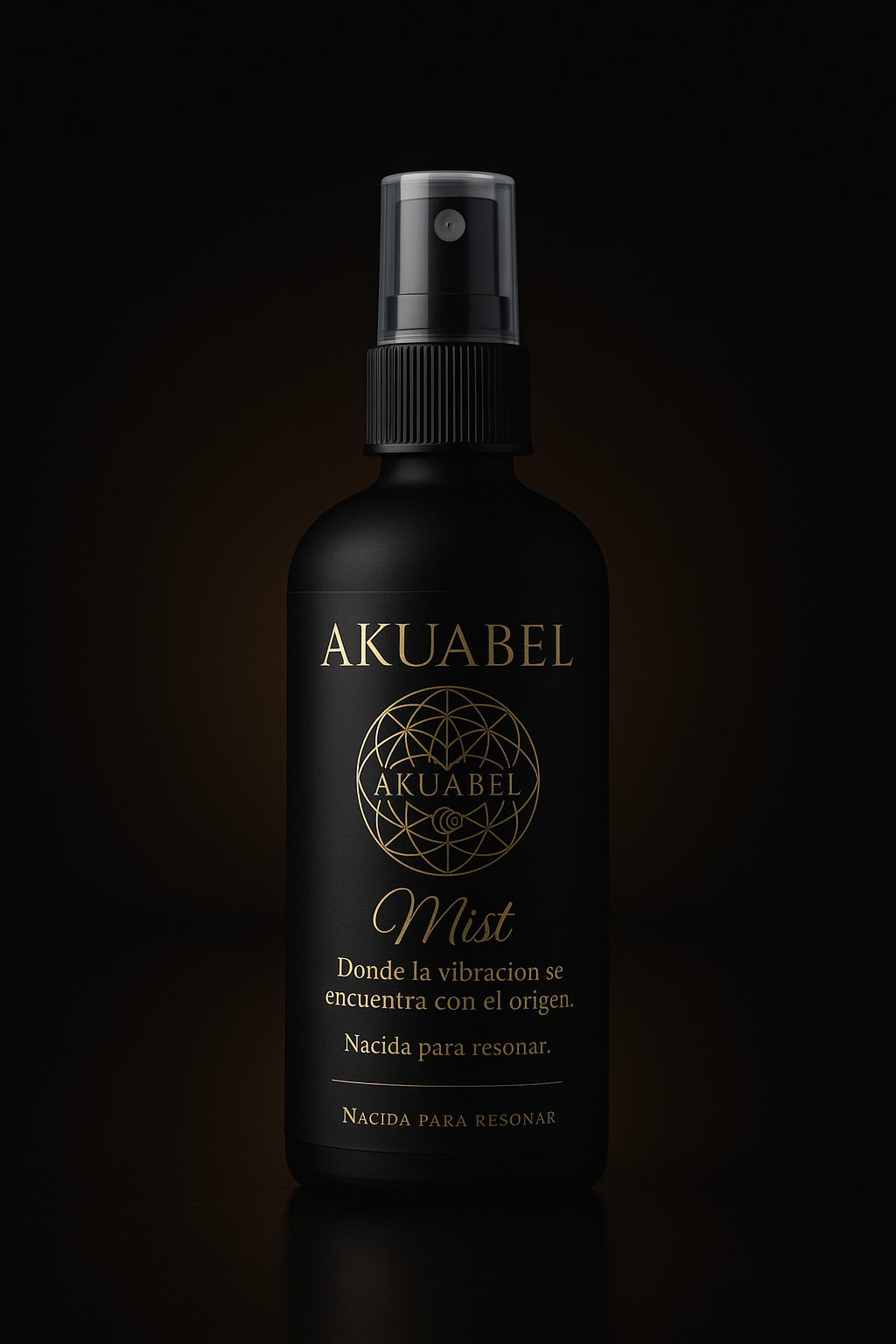 Botella de Akuabel Mist, perfume vibracional sin fragancia